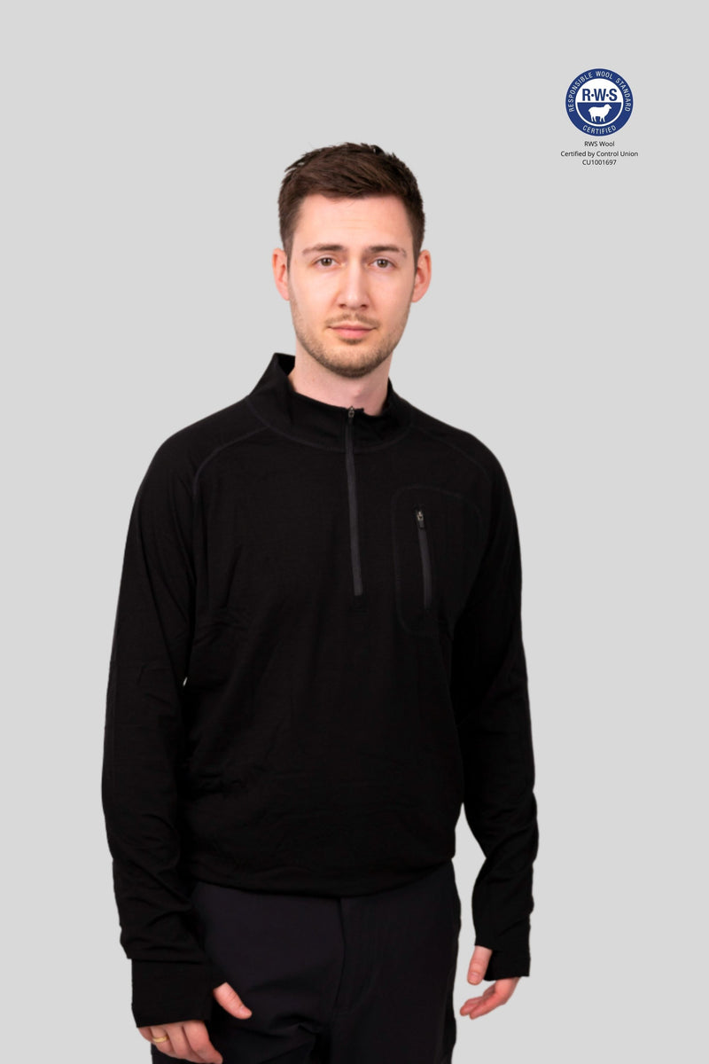 Superino Alling Half Zip Black