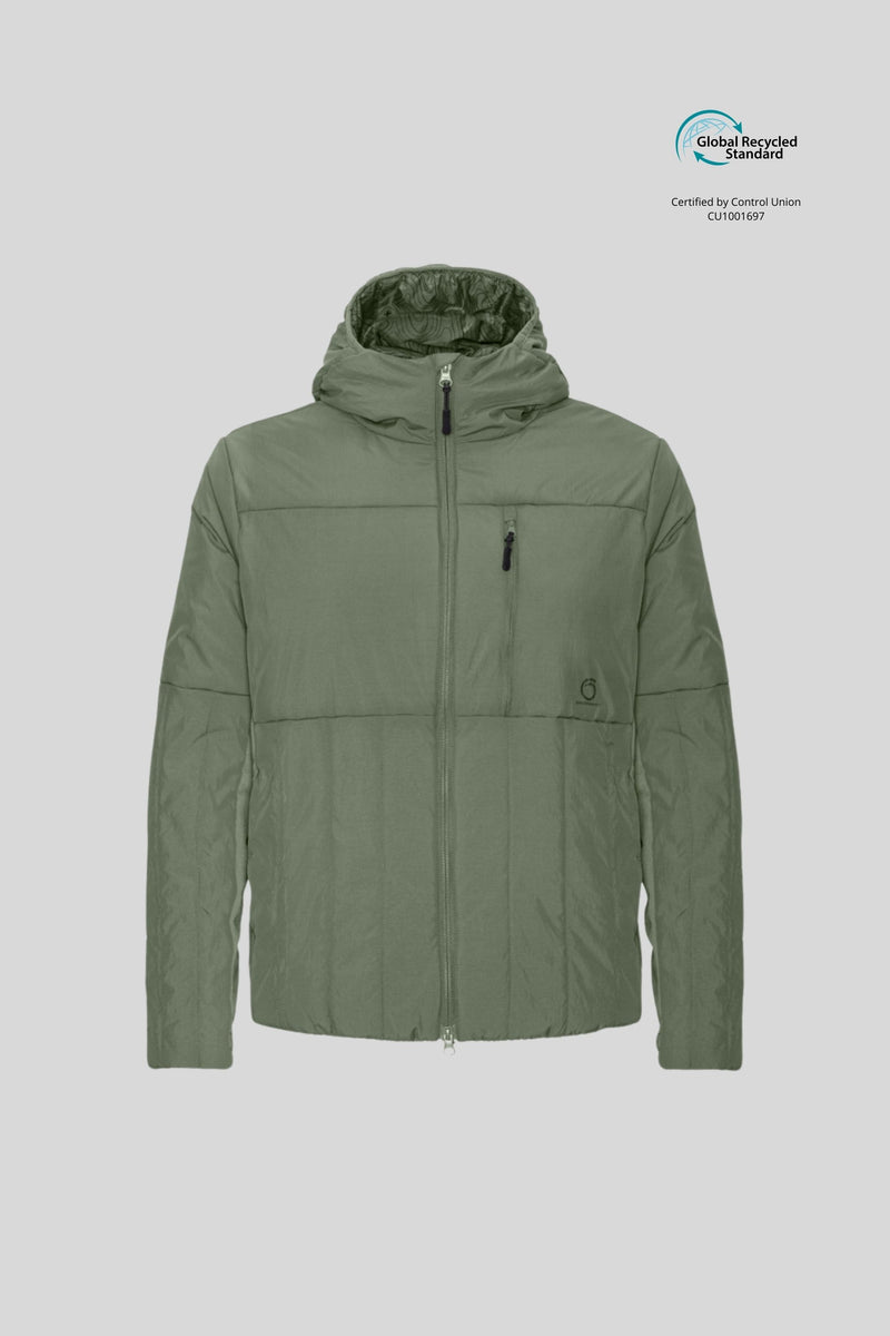 Lund Padded Jacket GeoMap Lark Green