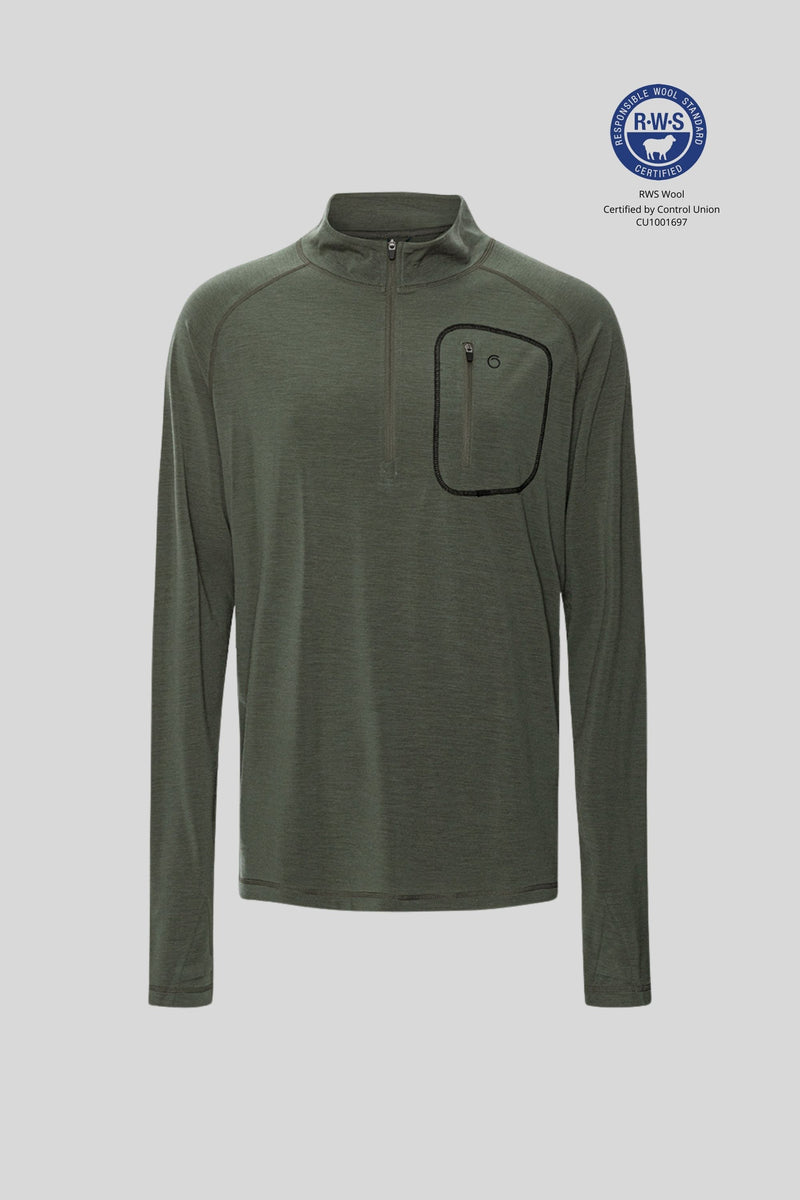 Superino Alling Half Zip Lark Green