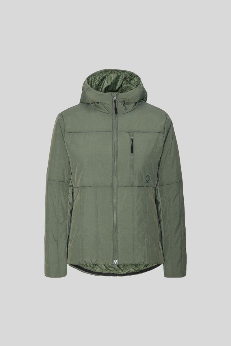 Fils Padded Jacket GeoMap Lark Green