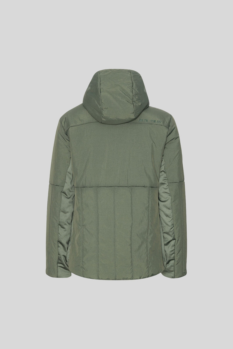 Fils Padded Jacket GeoMap Lark Green