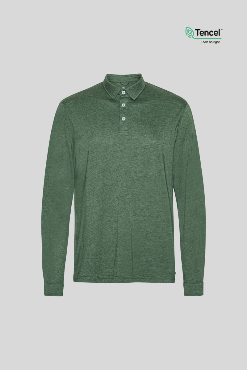 Lemming Tencel® Polo Green Melange