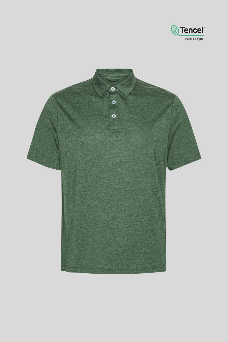 Savary Tencel® Polo Green Melange